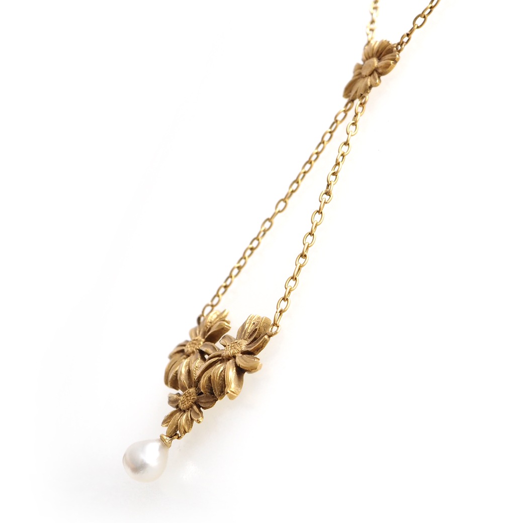 アンティークジュエリー ネックレス アール・ヌーヴォー デイジー アンティークネックレス