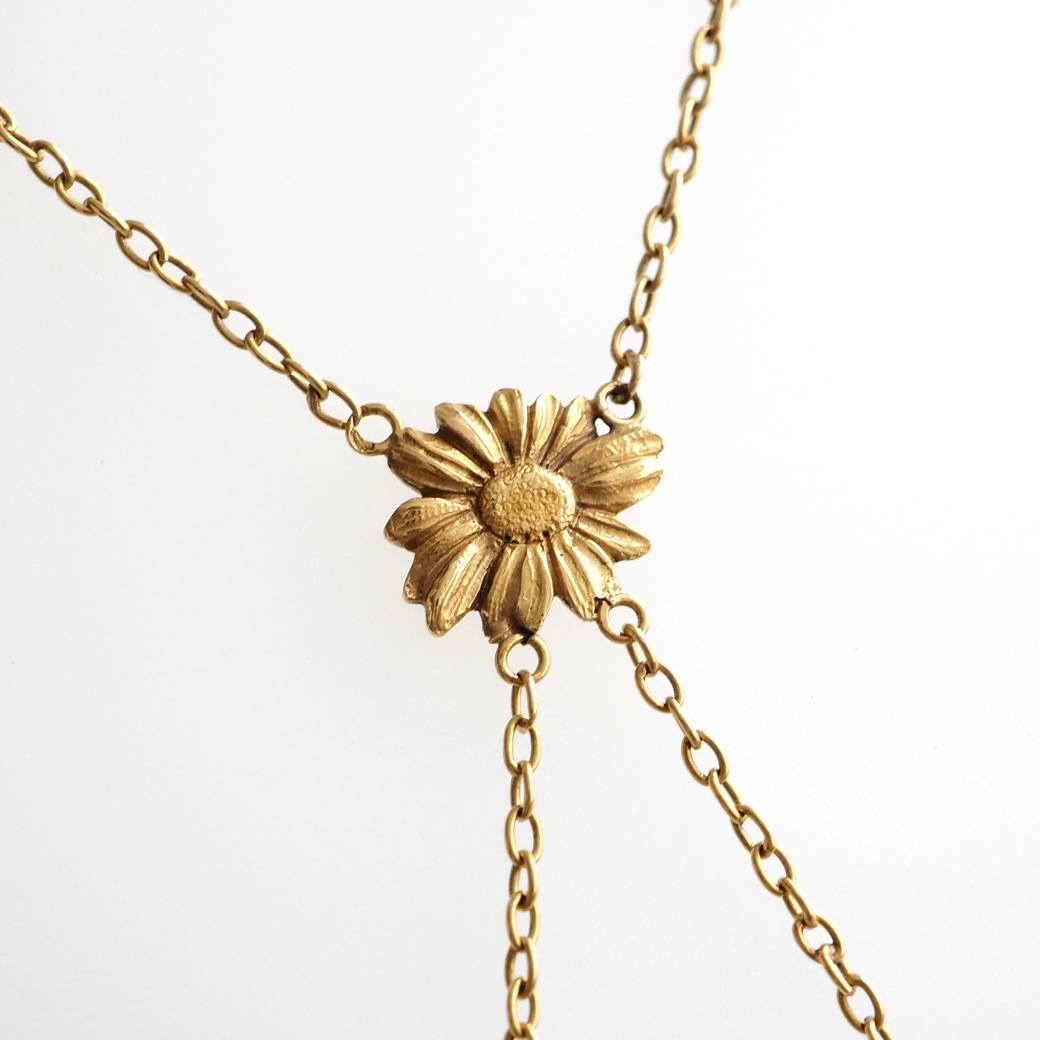アンティークジュエリー ネックレス アール・ヌーヴォー デイジー アンティークネックレス