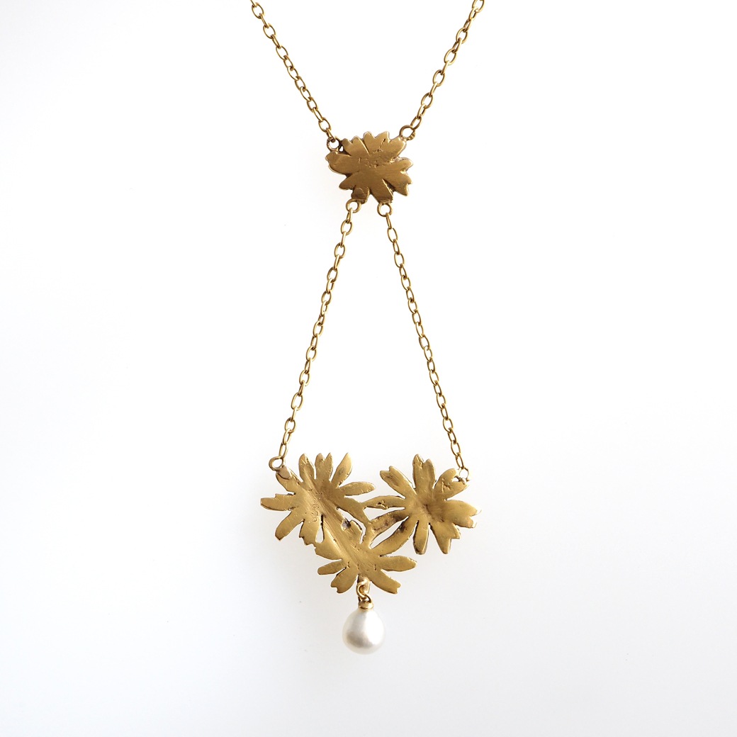 アンティークジュエリー ネックレス アール・ヌーヴォー デイジー アンティークネックレス