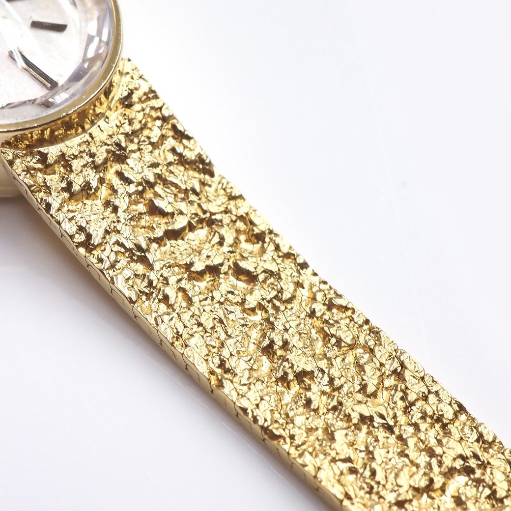 アンティークウォッチ ロレックス カットガラス オーバル YGケースブレスレット