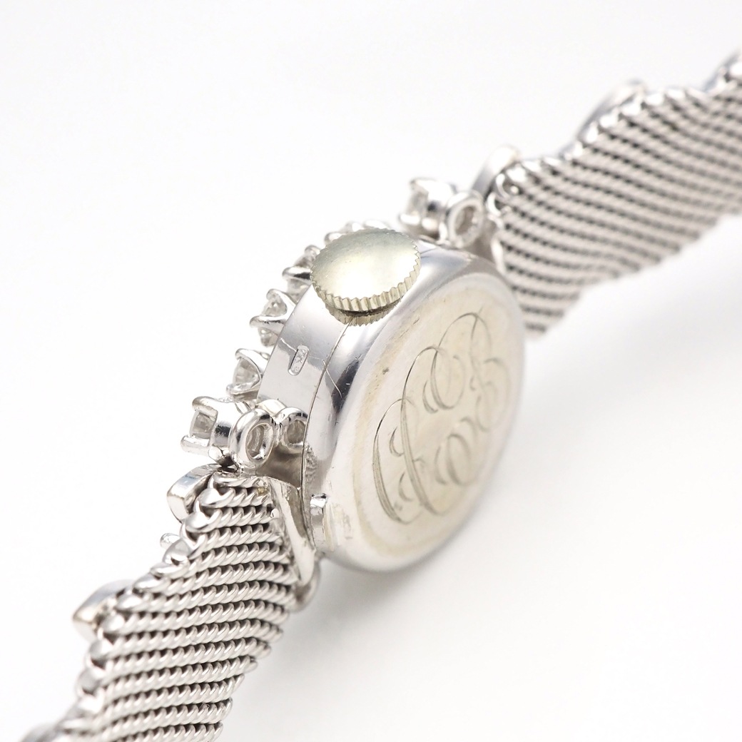 アンティークウォッチ ギュブラン ダイヤモンドベゼル ラウンド WGケース ブレスレット