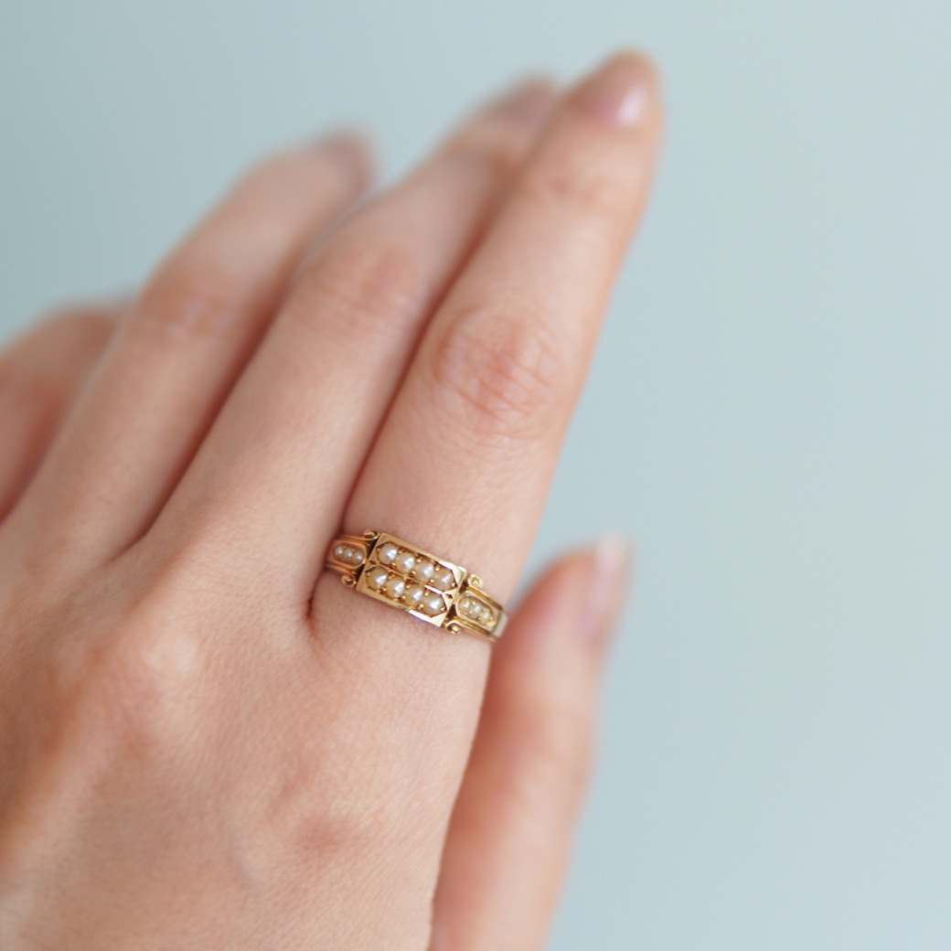 アンティークジュエリー リング パール アンティークリング