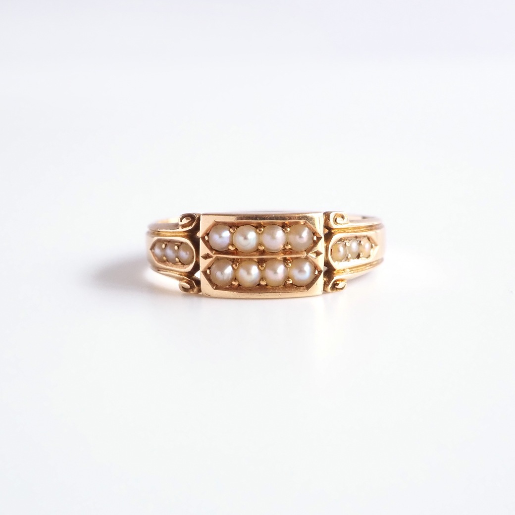 アンティークジュエリー リング パール アンティークリング