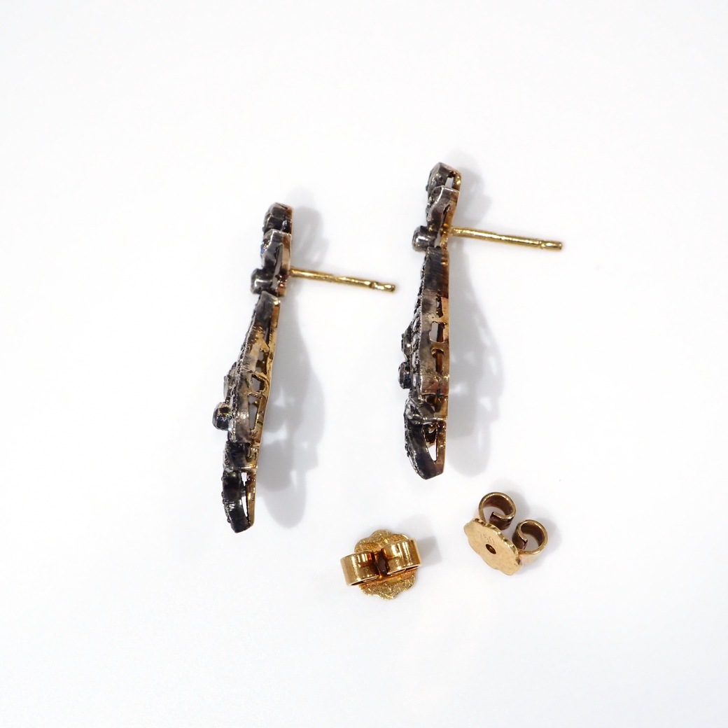 アンティークジュエリー イヤリング&ピアス ダイヤモンド アンティークピアス