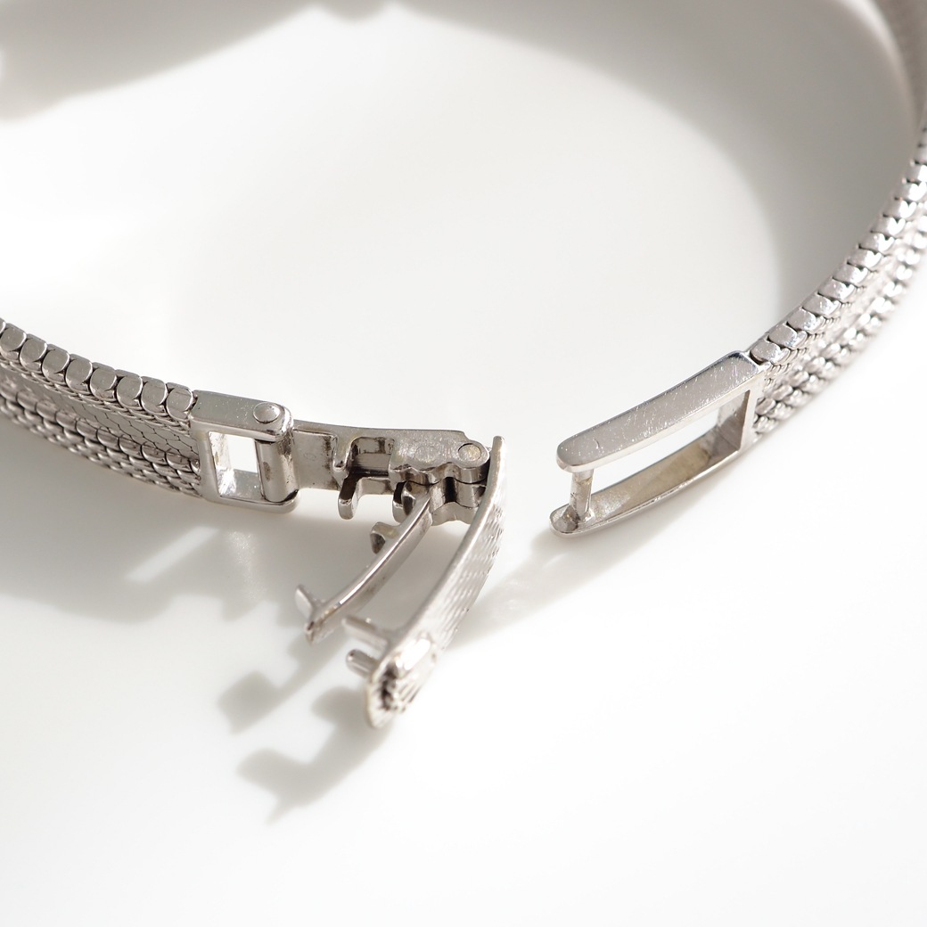 アンティークウォッチ ロレックス ダイヤモンドアクセント ラウンド ホワイトゴールドケース ブレスレット