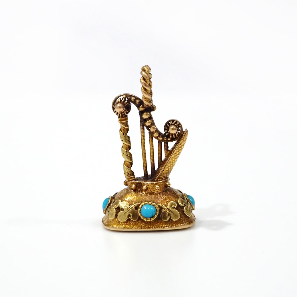 アンティークジュエリー アンティークネックレス ハープ アメシスト