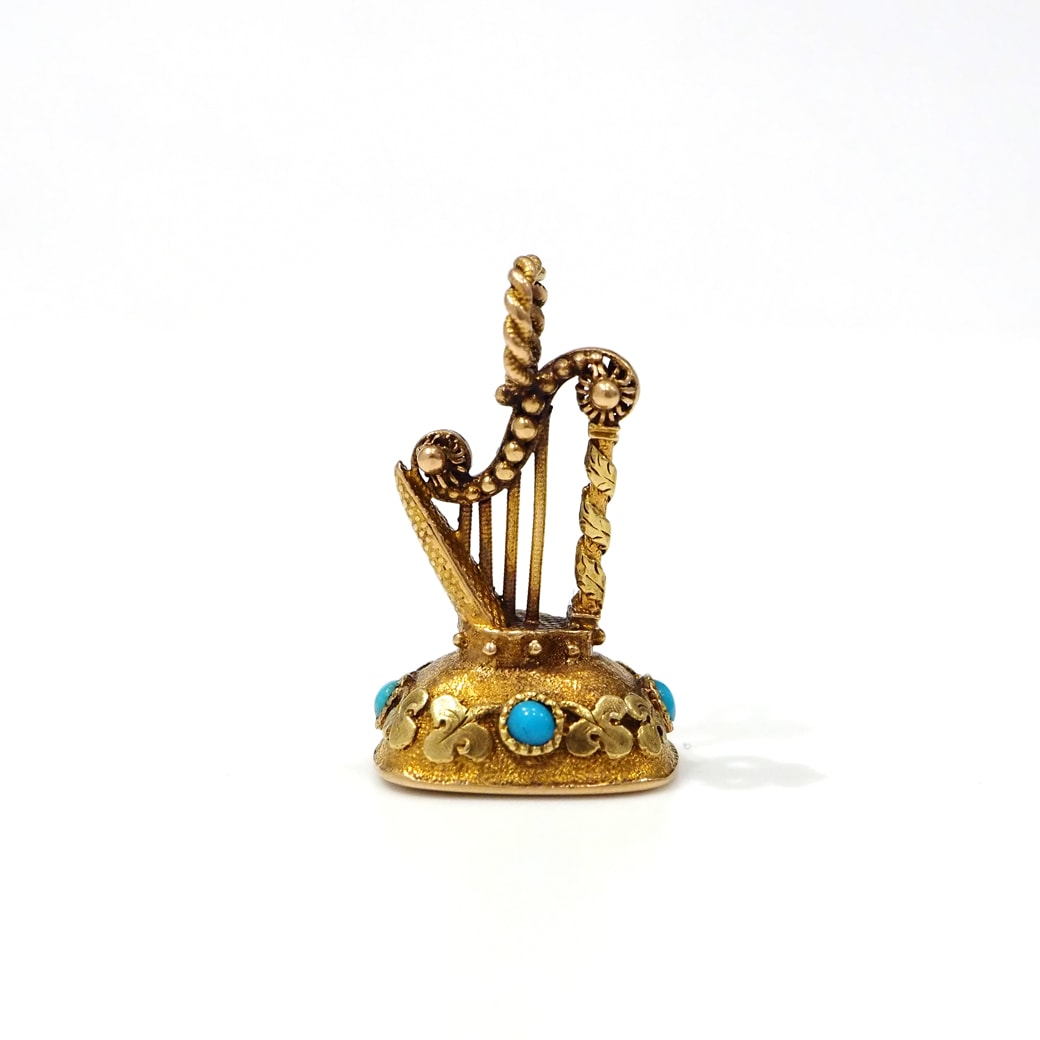 アンティークジュエリー アンティークネックレス ハープ アメシスト