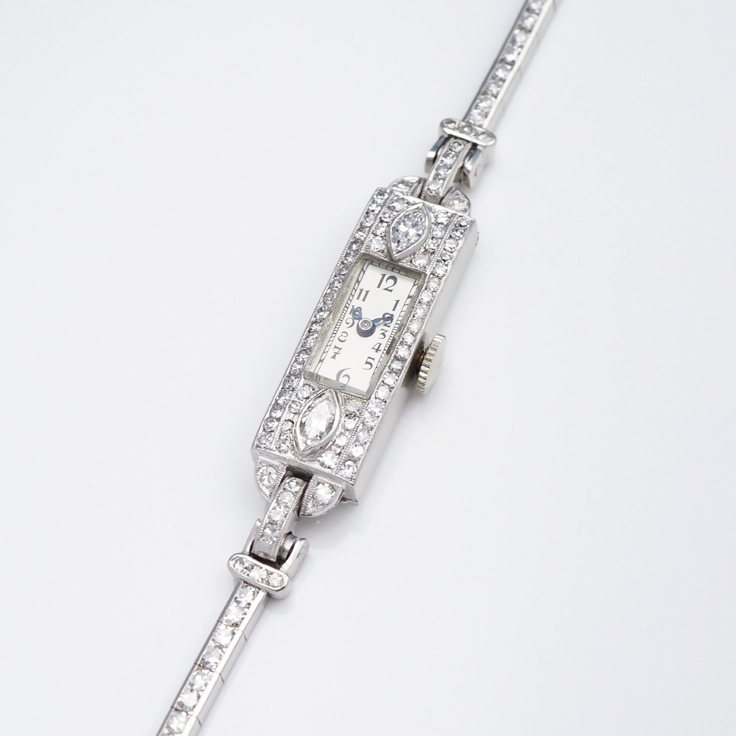 アンティークウォッチ グライシン アールデコ ダイヤモンドレクタンギュラ― Ptケース