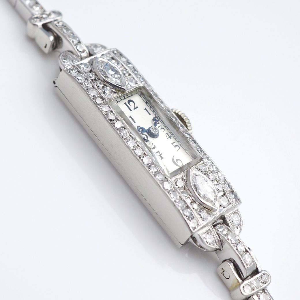 アンティークウォッチ グライシン アールデコ ダイヤモンドレクタンギュラ― Ptケース