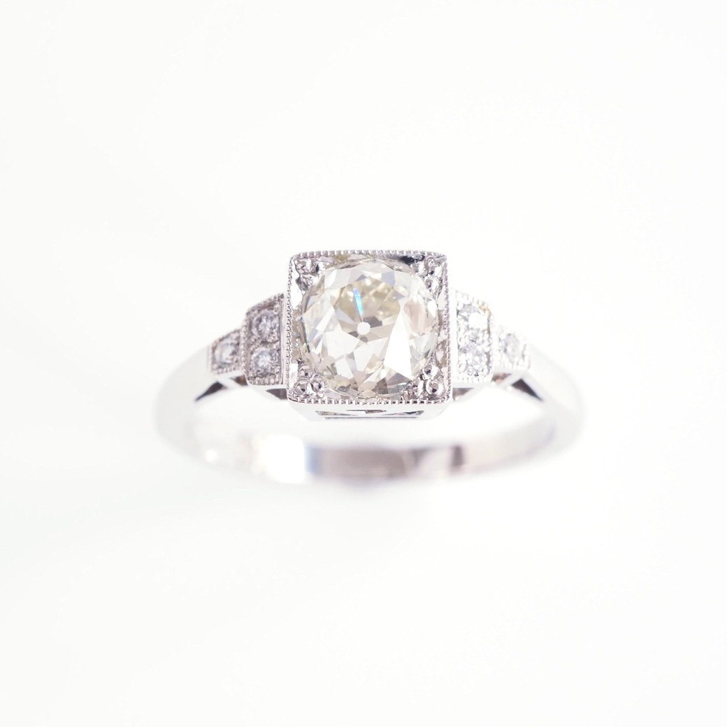 アンティークジュエリー リプロダクション City of London シティオブロンドン 1.05ct アンティークダイヤモンド リング