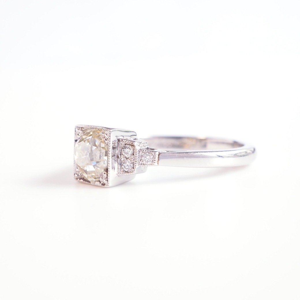 アンティークジュエリー リプロダクション City of London シティオブロンドン 1.05ct アンティークダイヤモンド リング