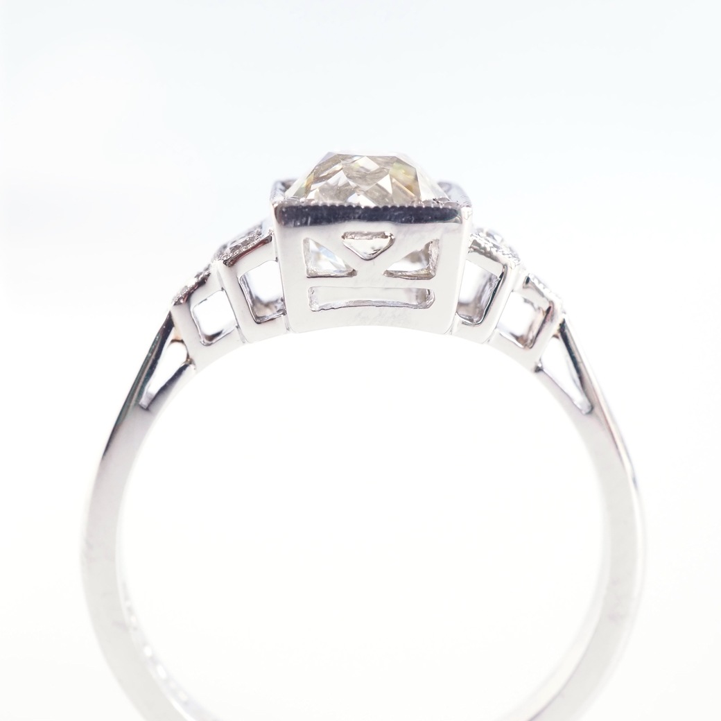 アンティークジュエリー リプロダクション City of London シティオブロンドン 1.05ct アンティークダイヤモンド リング
