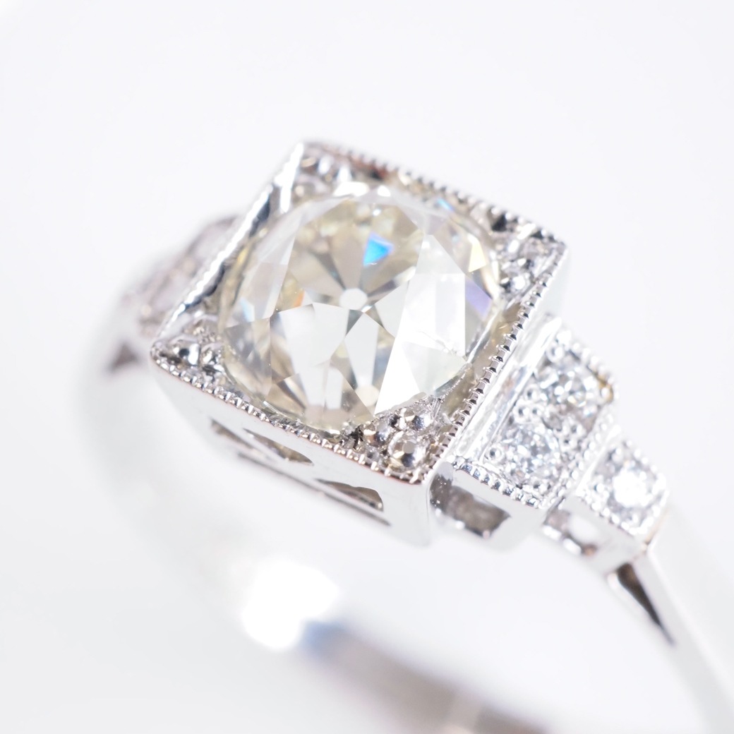 アンティークジュエリー リプロダクション City of London シティオブロンドン 1.05ct アンティークダイヤモンド リング
