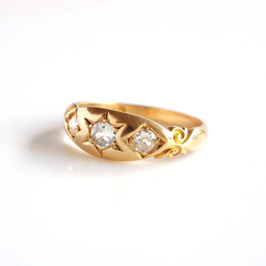 アンティークジュエリー リング ダイヤモンド ゴールド アンティークリング