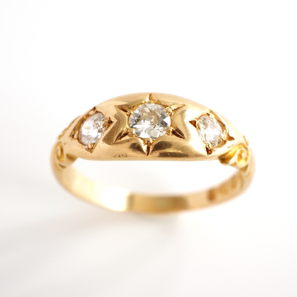 アンティークジュエリー リング ダイヤモンド ゴールド アンティークリング