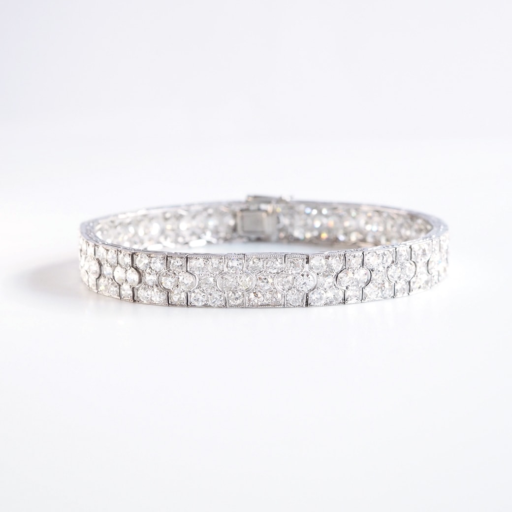 アンティークジュエリー　ダイヤモンドブレスレッド アンティークジュエリーダイヤモンドブレスレッド