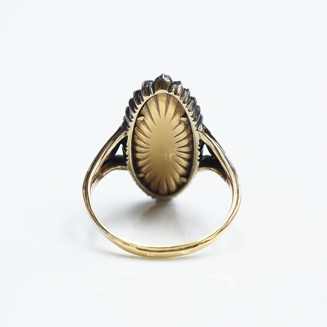 アンティークジュエリー アンティークリング ブリストルグラス