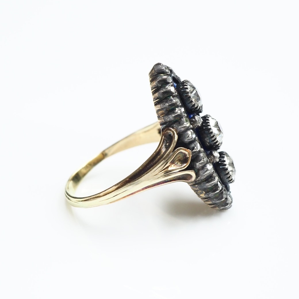 アンティークジュエリー アンティークリング ブリストルグラス