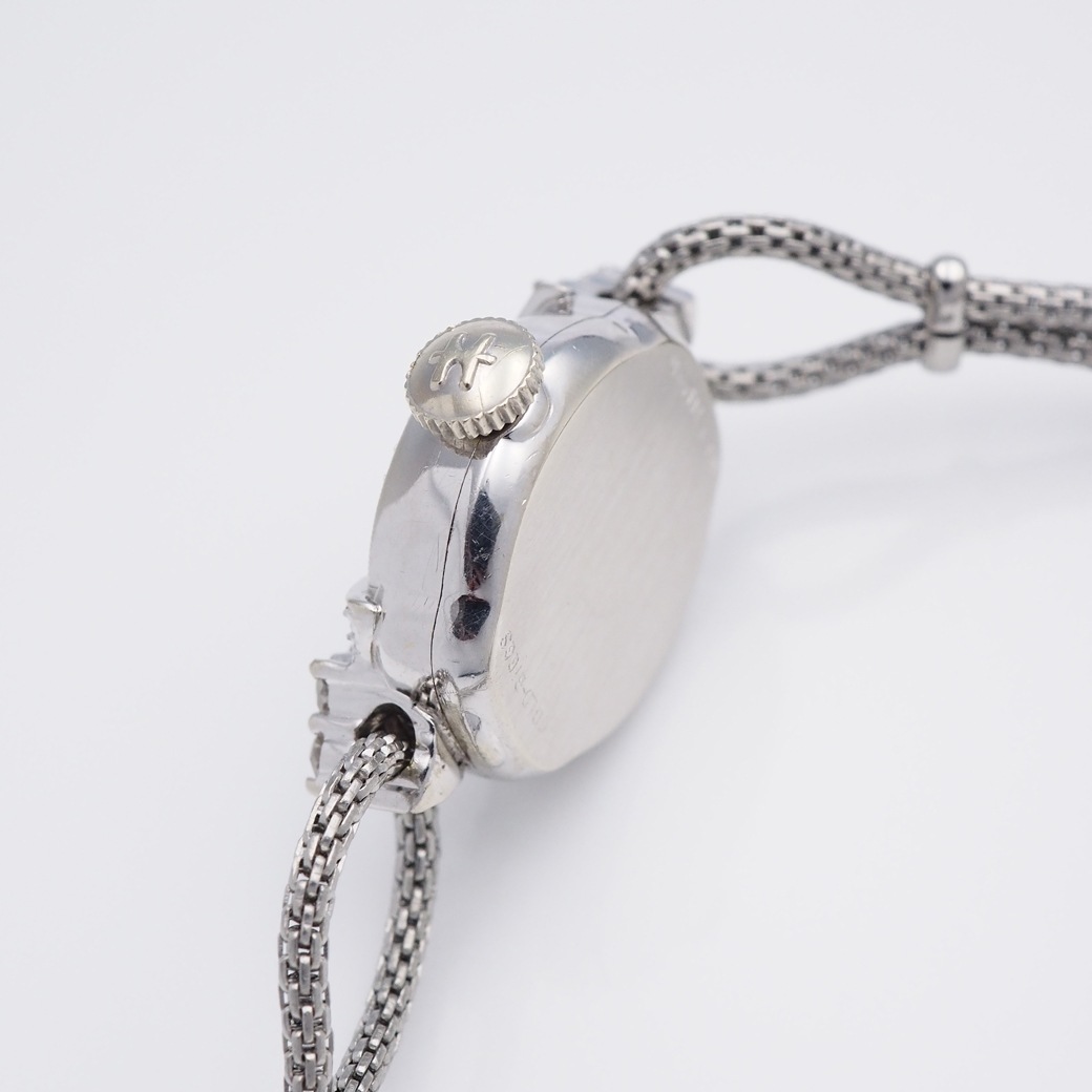 アンティークウォッチ ハミルトン ダイヤモンドベゼル ラウンド WGケース