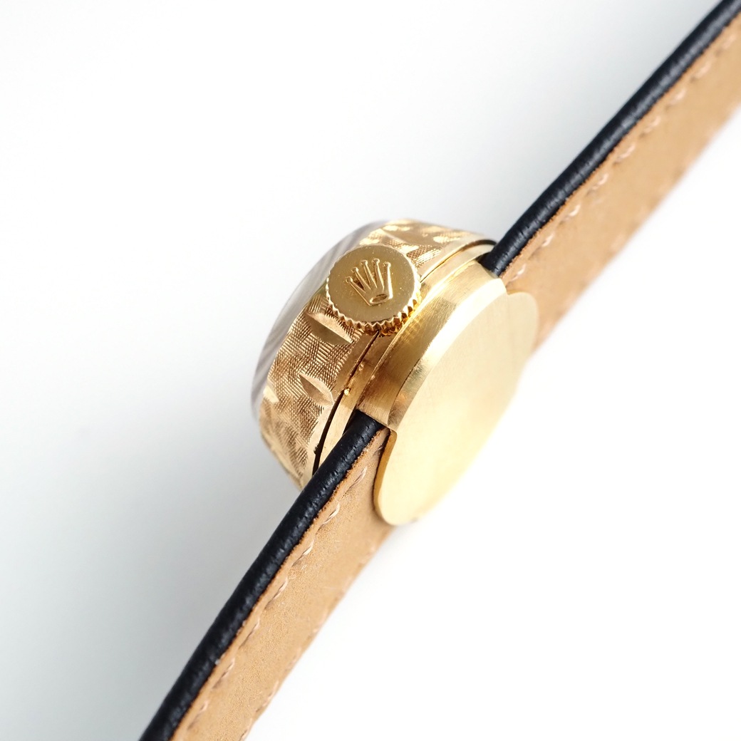 アンティークウォッチ ロレックス カメレオン テクスチャケース ゴールドダイヤル