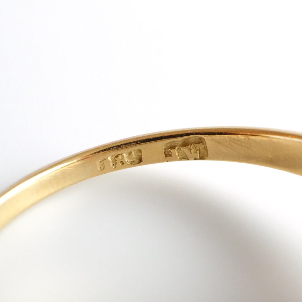 アンティークジュエリー リング スターサファイア ダイヤモンド クラスターリング