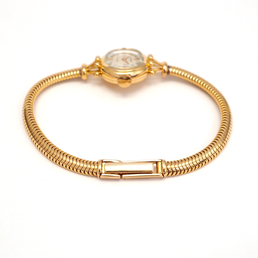 アンティークウォッチ ロレックス 王冠風ラグ装飾 ラウンド ピンクゴールドケース ブレスレット