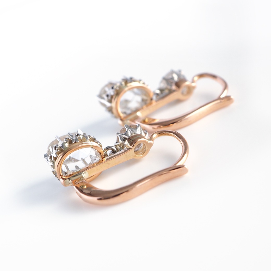 アンティークジュエリー イヤリング&ピアス ローズカットダイヤモンド アンティークピアス