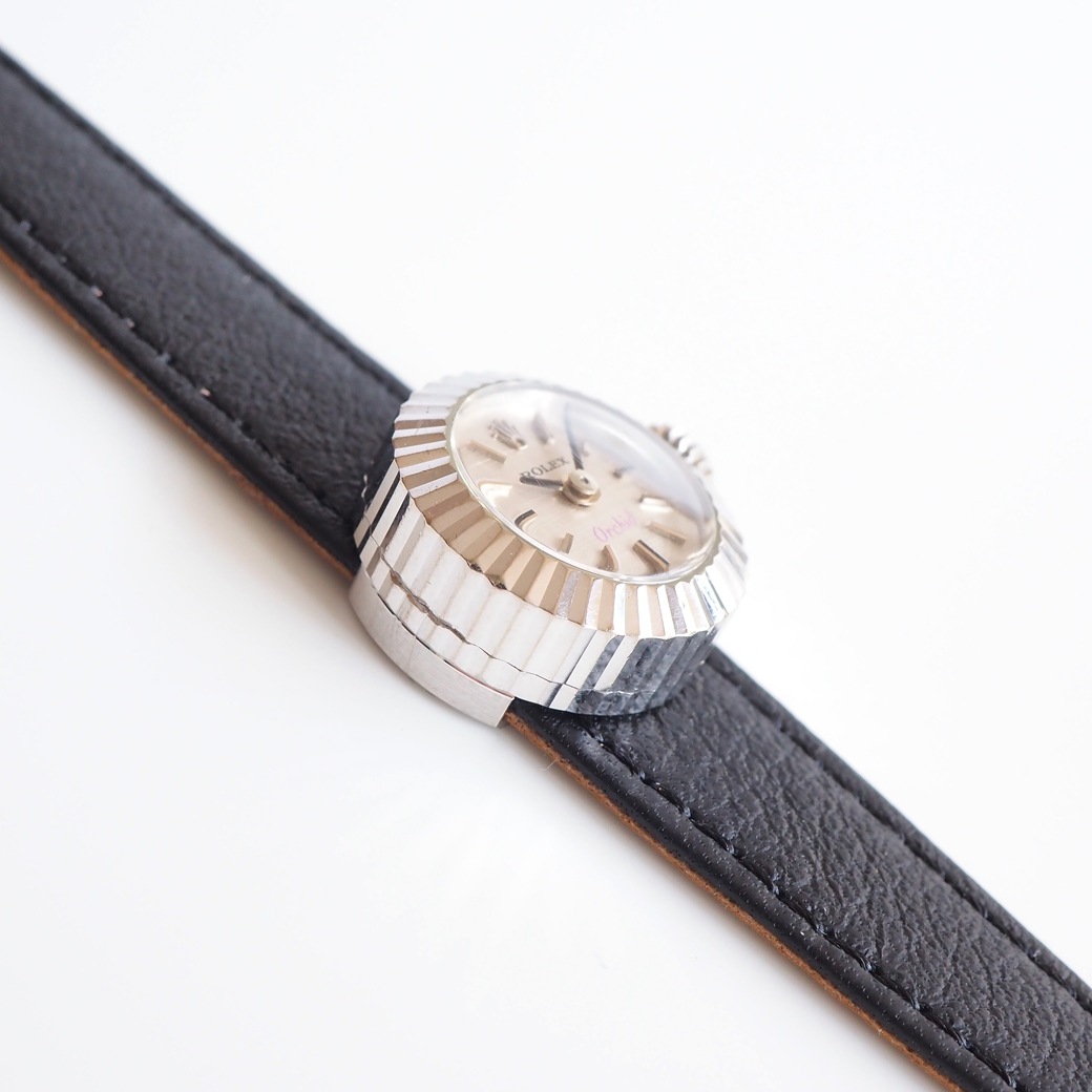 ROLEXオリジナル 純正カメレオン用 アンティーク革ベルト 単品売り *1