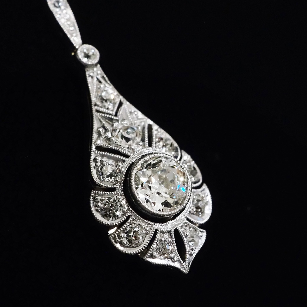 アンティークジュエリー アンティークネックレス ダイヤモンド