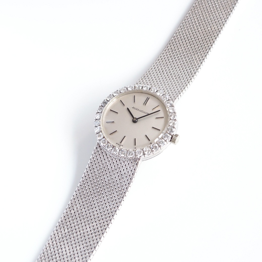 アンティークウォッチ ジャガー・ルクルト ダイヤモンドベゼル ラウンド ホワイトゴールドケース ブレスレット