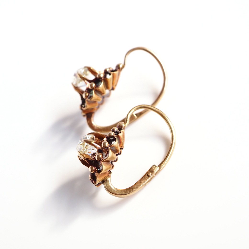 アンティークジュエリー アンティークイヤリング&ピアス ダイヤモンド