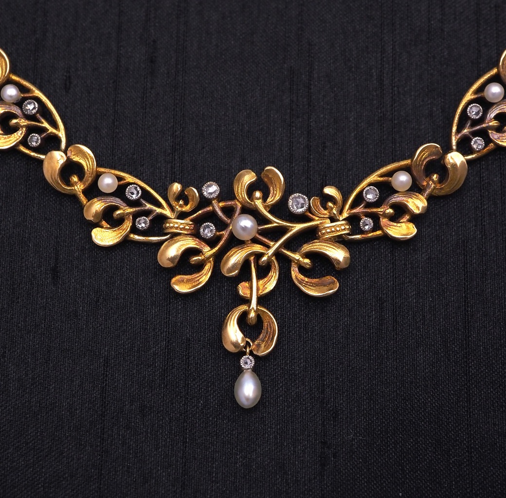 アンティークジュエリー アンティークネックレス ヤドリギ(宿り木