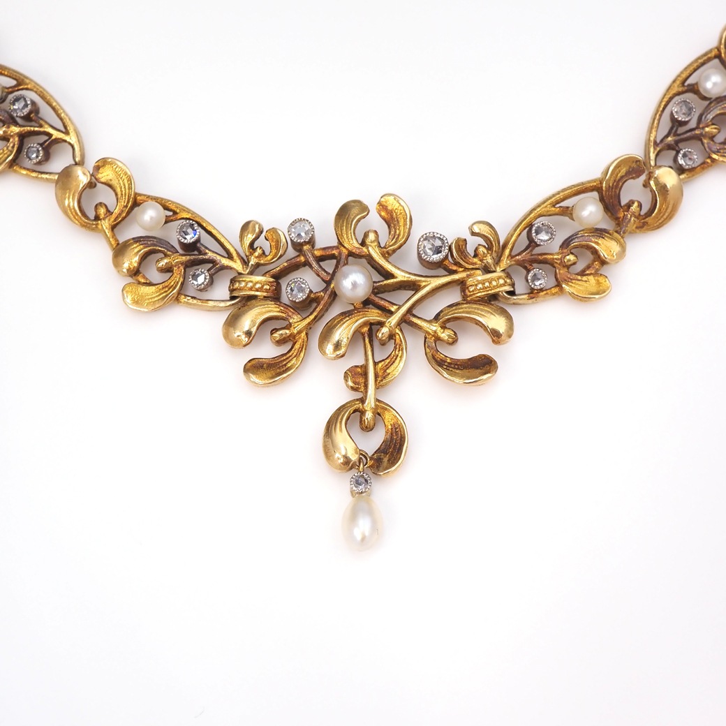 アンティークジュエリー アンティークネックレス ヤドリギ(宿り木