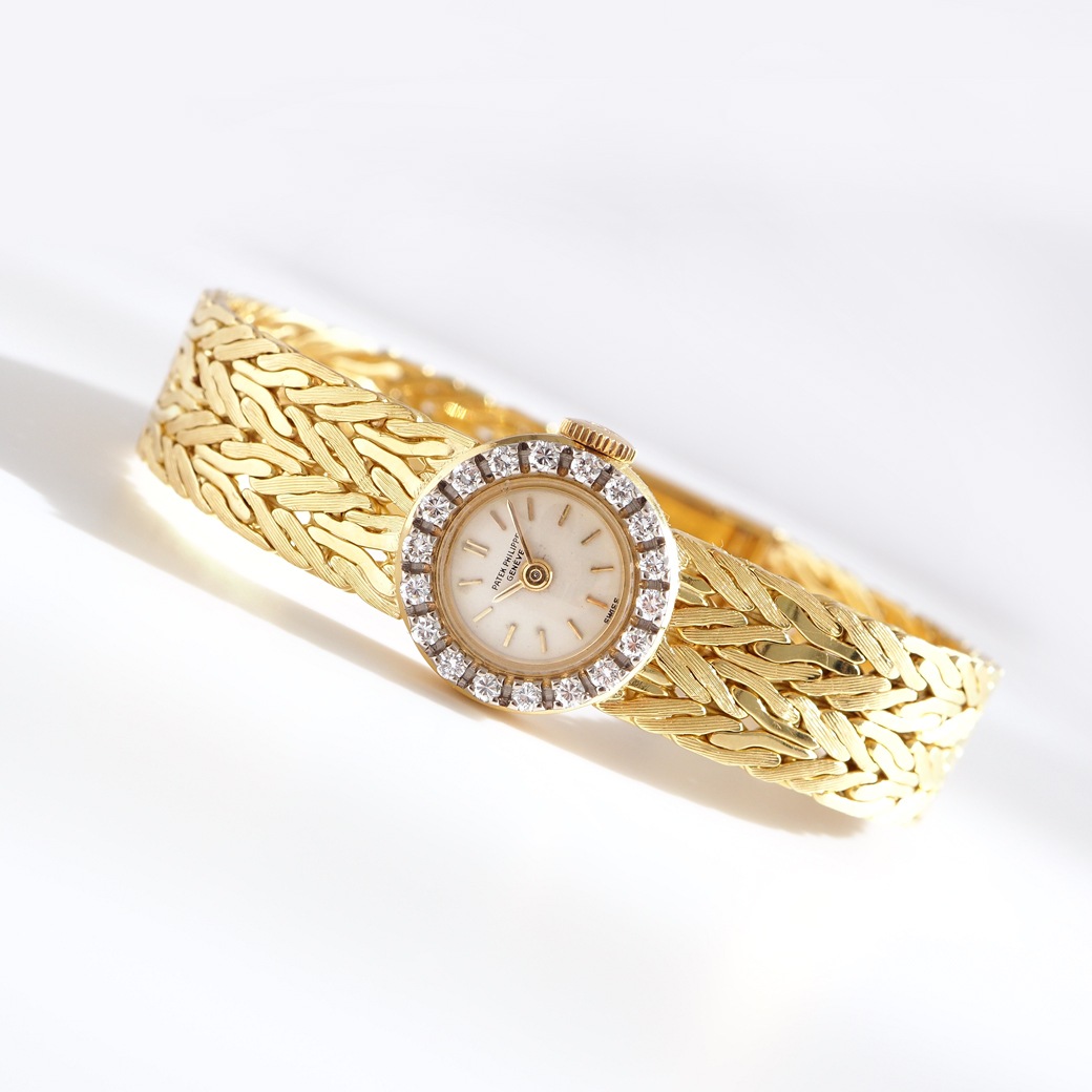 アンティークウォッチ パテック・フィリップ ダイヤモンドベゼル ラウンド ゴールドケース ブレスレット