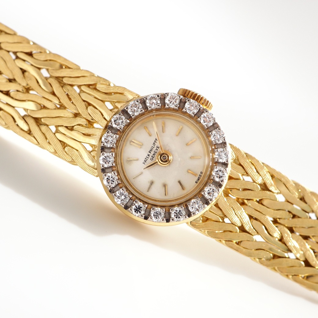 アンティークウォッチ パテック・フィリップ ダイヤモンドベゼル ラウンド ゴールドケース ブレスレット