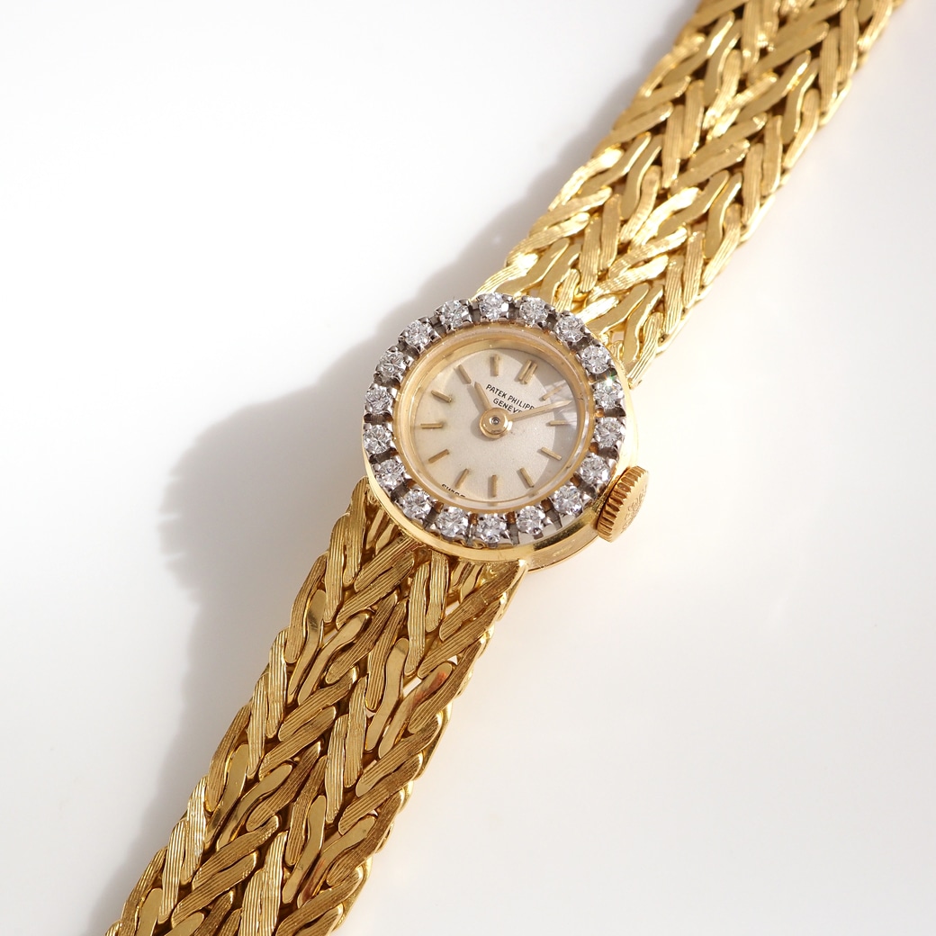 アンティークウォッチ パテック・フィリップ ダイヤモンドベゼル ラウンド ゴールドケース ブレスレット