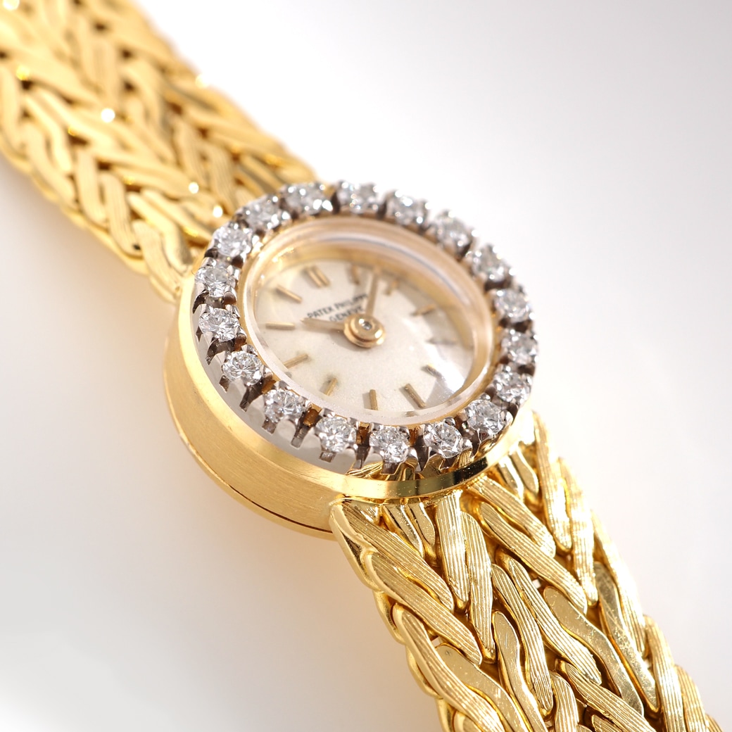 アンティークウォッチ パテック・フィリップ ダイヤモンドベゼル ラウンド ゴールドケース ブレスレット