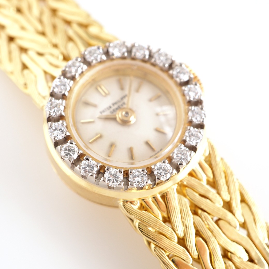 アンティークウォッチ パテック・フィリップ ダイヤモンドベゼル ラウンド ゴールドケース ブレスレット