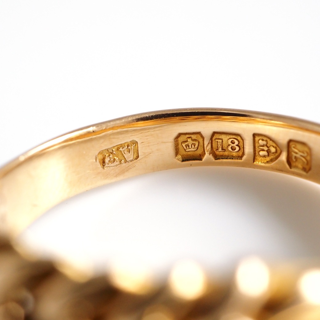 アンティークジュエリー リング ゴールド キーパー アンティークリング