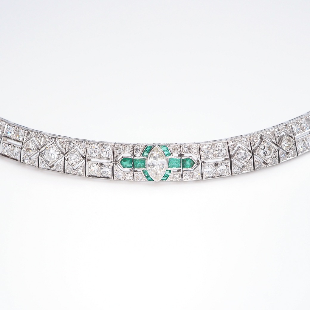 アンティークジュエリー　ダイヤモンドブレスレッド アンティークジュエリー アンティークブレスレット アール・デコ