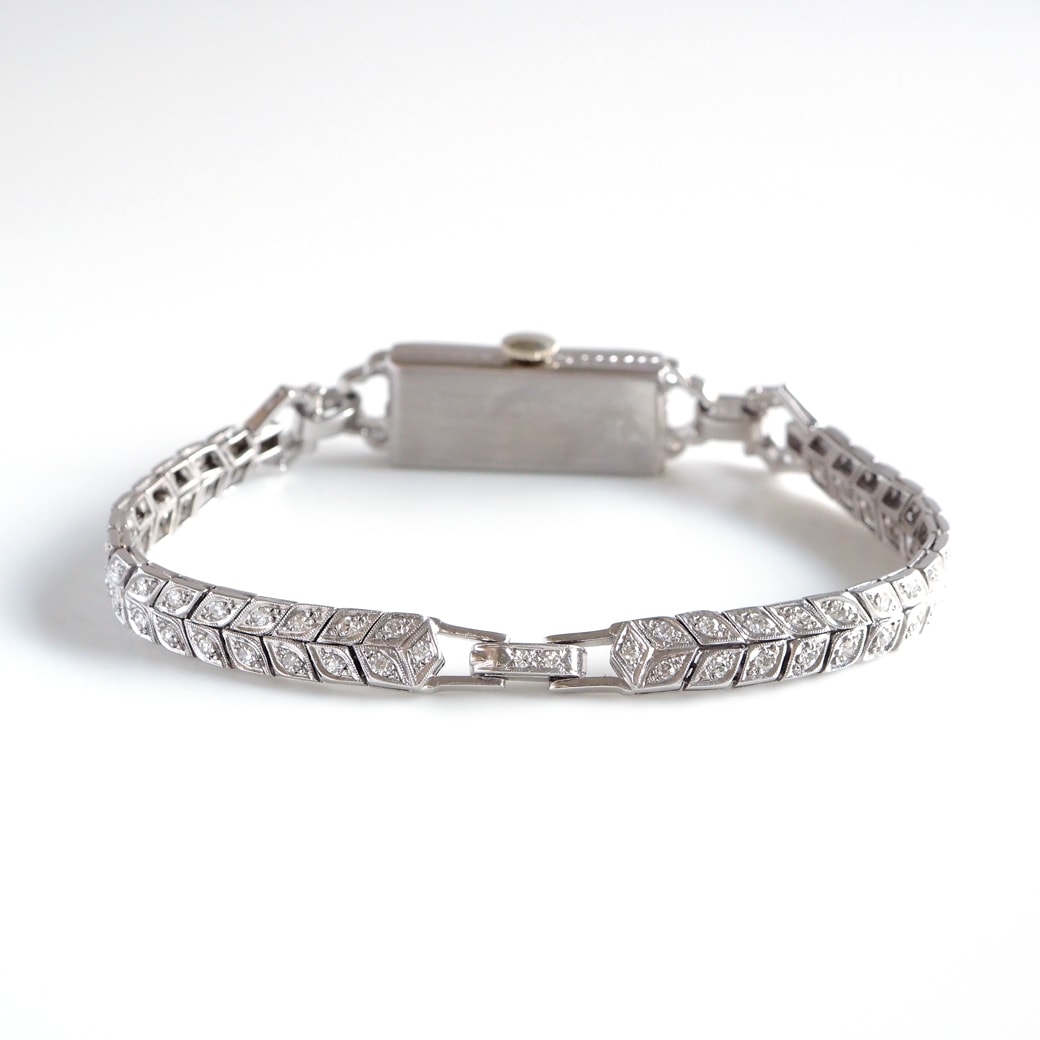 アンティークウォッチ その他ブランド アール・デコ ダイヤモンド装飾 レクタンギュラーケース