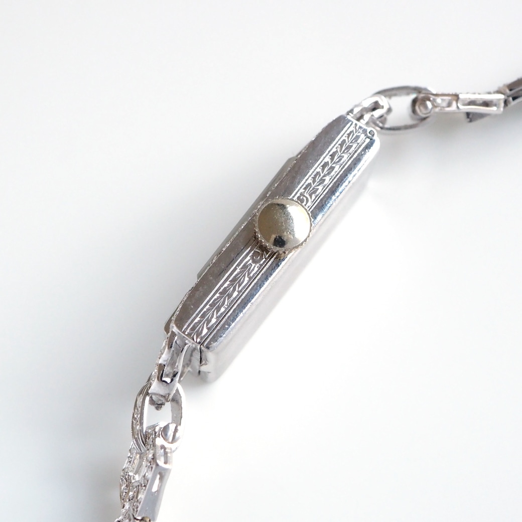 アンティークウォッチ その他ブランド アール・デコ ダイヤモンド装飾 レクタンギュラーケース