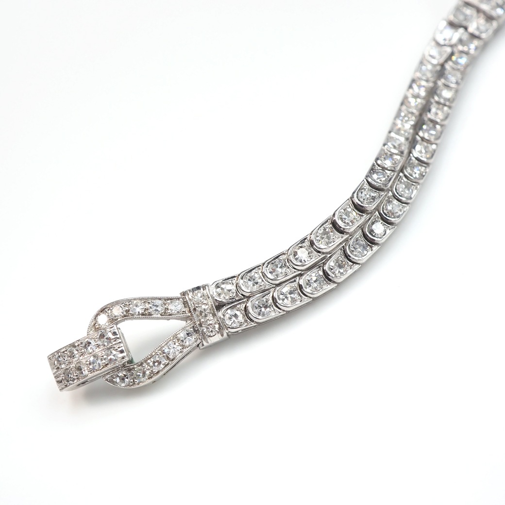 アンティークウォッチ その他ブランド アール・デコ サファイア ダイヤモンド装飾ケース ブレスレット