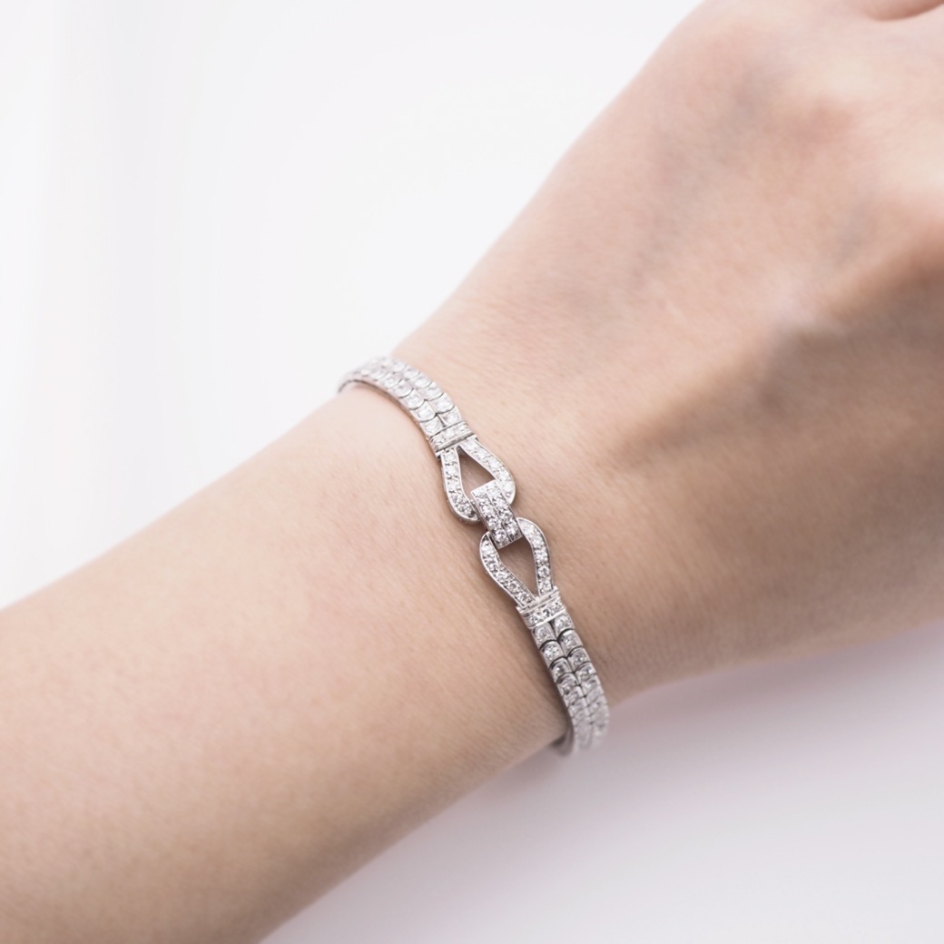 アンティークウォッチ その他ブランド アール・デコ サファイア ダイヤモンド装飾ケース ブレスレット