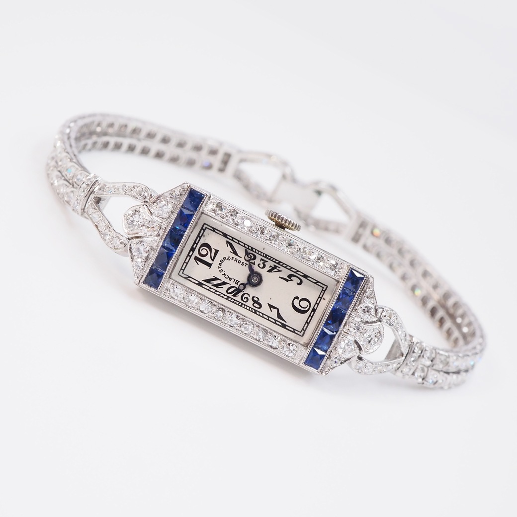 アンティークウォッチ その他ブランド アール・デコ サファイア ダイヤモンド装飾ケース ブレスレット