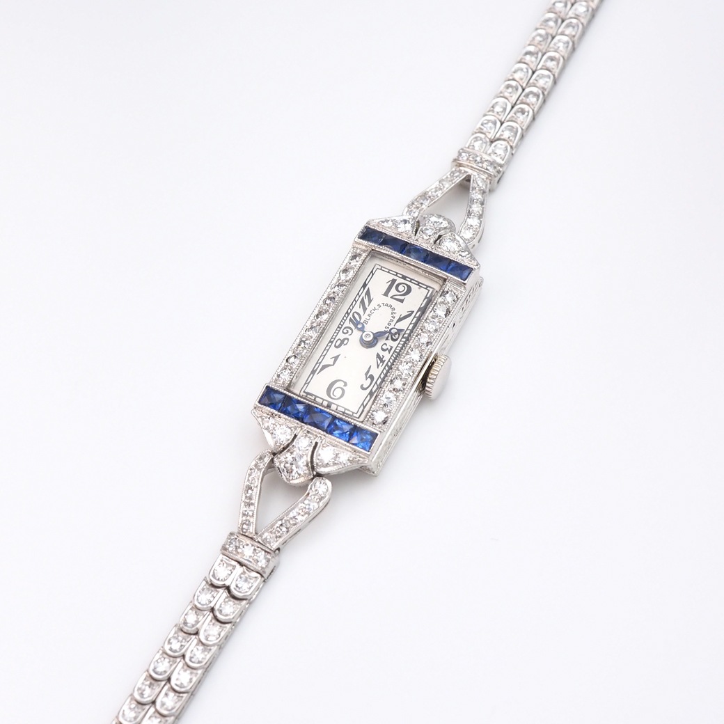 アンティークウォッチ その他ブランド アール・デコ サファイア ダイヤモンド装飾ケース ブレスレット
