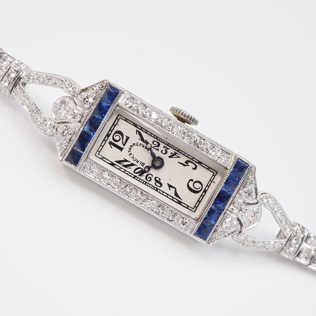 アンティークウォッチ その他ブランド アール・デコ サファイア ダイヤモンド装飾ケース ブレスレット