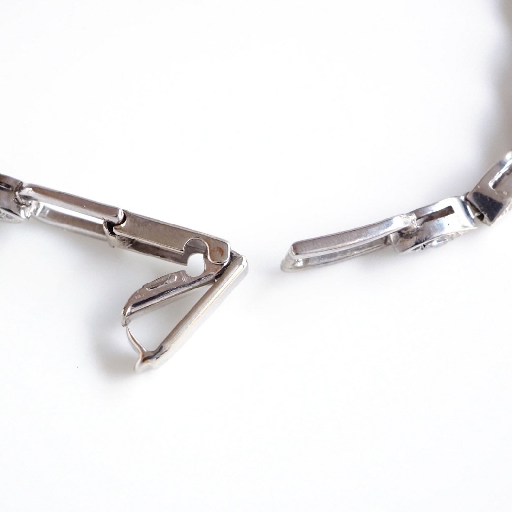 アンティークウォッチ ハミルトン ダイヤモンド装飾 ラウンド ホワイトゴールドケース ブレスレット