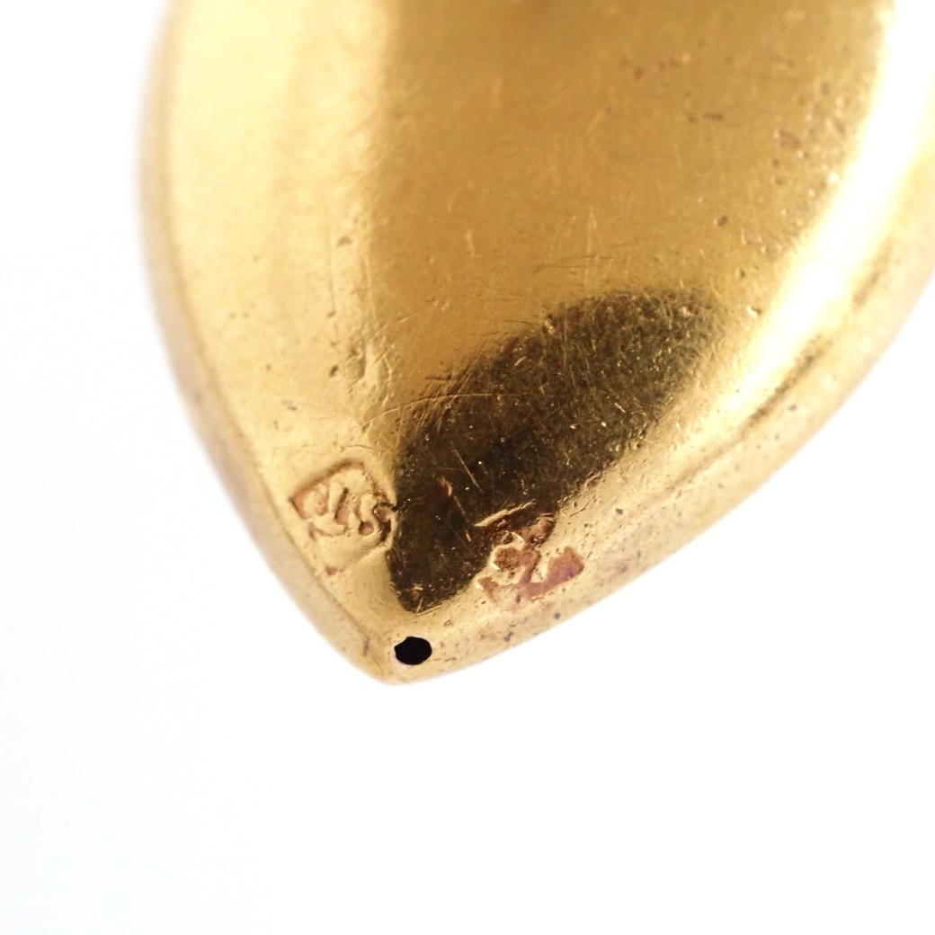 アンティークジュエリー ネックレス ハートモチーフ ダイヤモンド アンティークペンダント