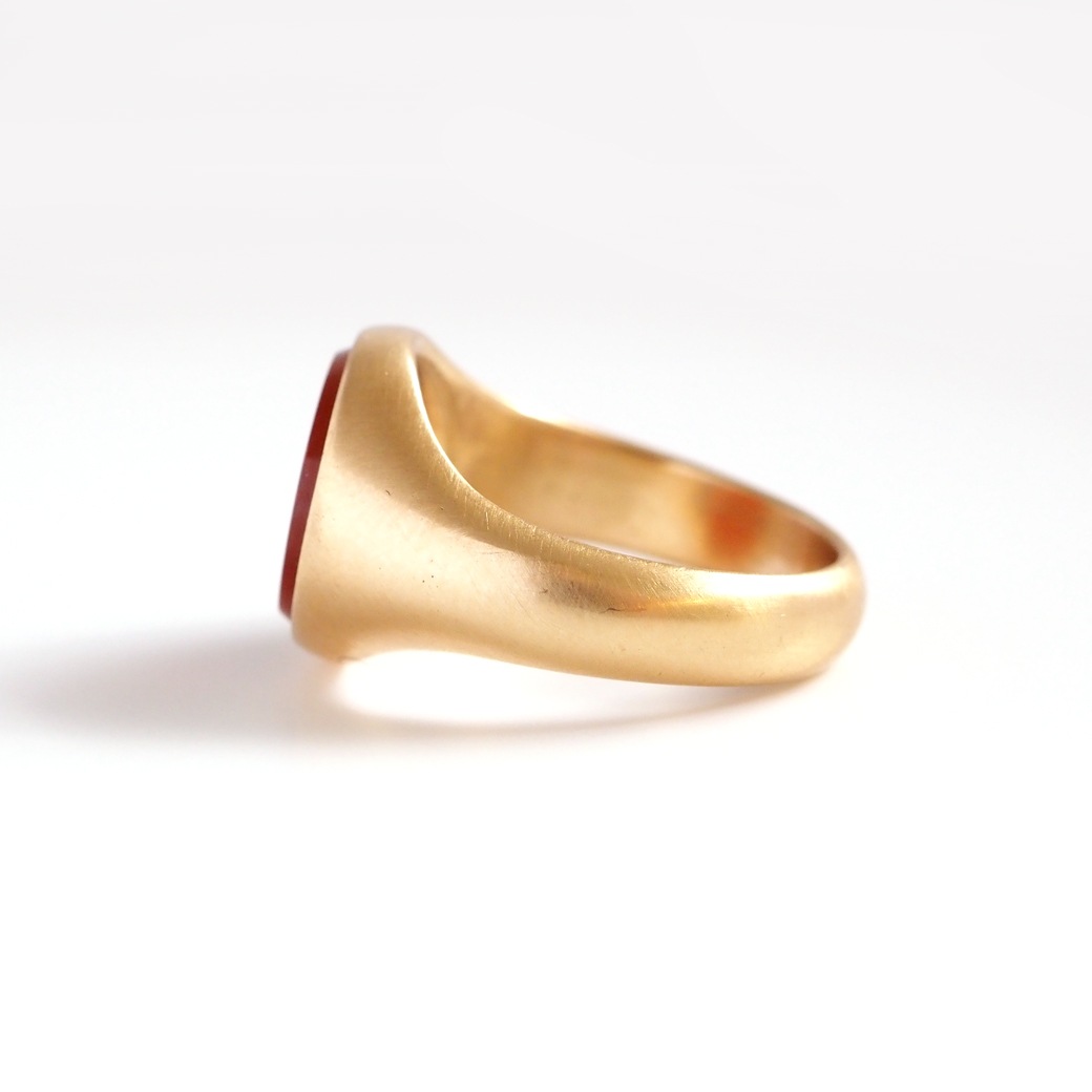 アンティークジュエリー リング カーネリアン インタリオ アンティークリング